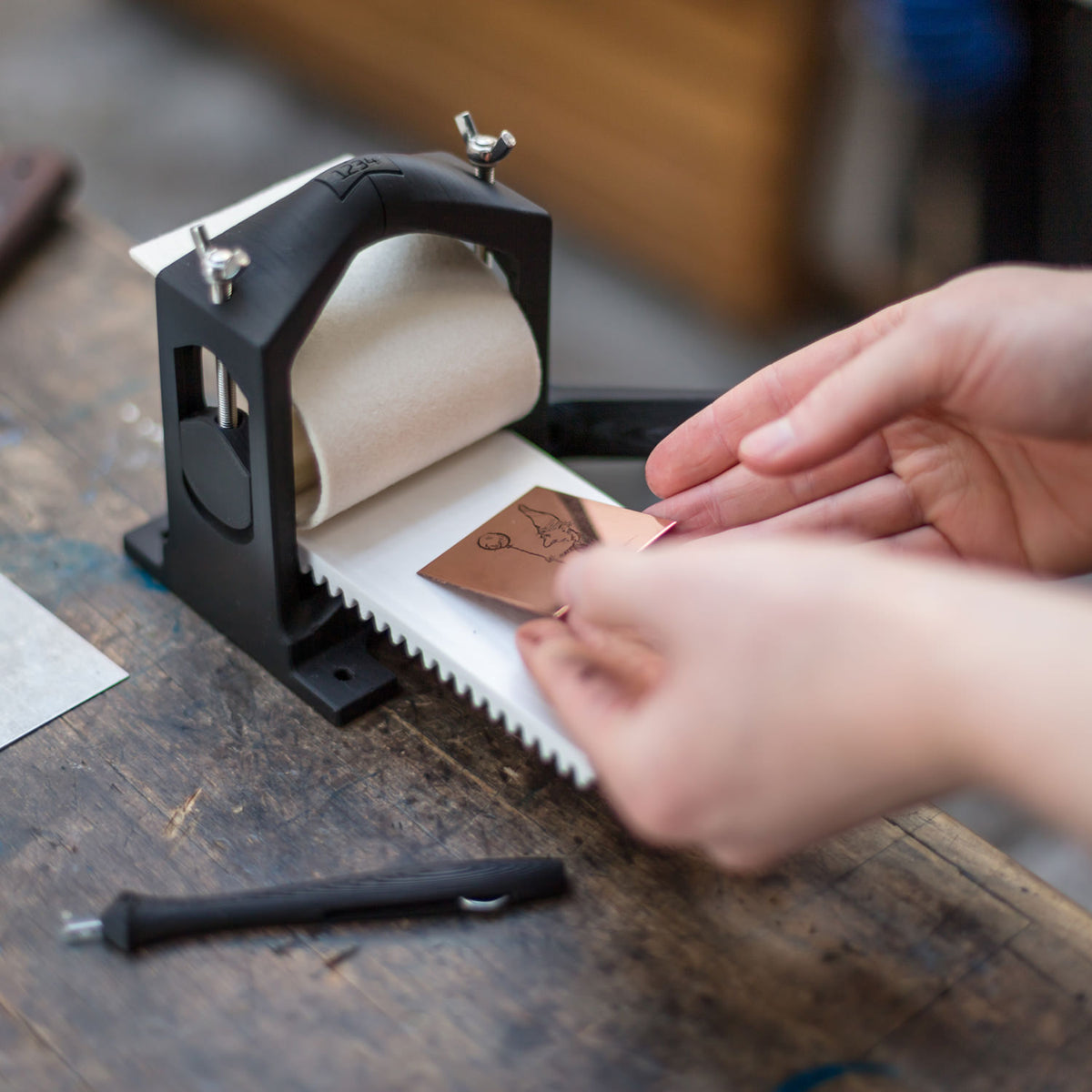 Mini Printing Press Machine 3D Printing A Small Press/embossing